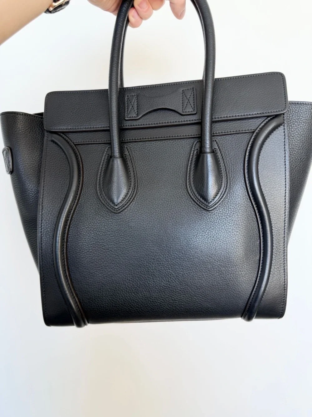 CELINE Black Micro Luggage Tote - Picture 14 of 16